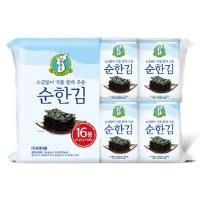 지도표 성경김 소금없이 기름 발라 구운 순한김