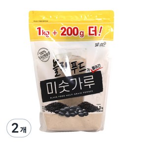 태광선식 블랙푸드가 들어간 미숫가루, 2개, 1.2kg