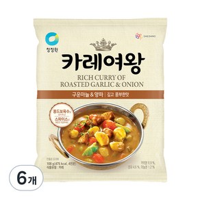 카레여왕 구운마늘 앤 양파, 108g, 6개