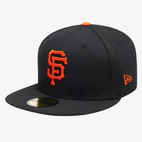 뉴에라 59FIFTY 어센틱 샌프란시스코 자이언츠 MLB 모자, 59.6cm, 블랙