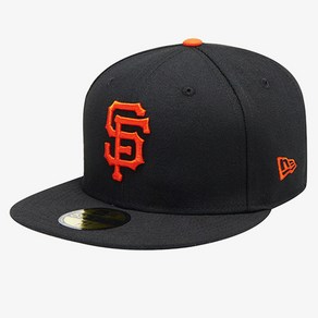 뉴에라 59FIFTY 어센틱 샌프란시스코 자이언츠 MLB 모자, 블랙