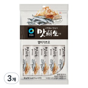 청정원 맛선생 멸치가쓰오 스틱, 80g, 3개