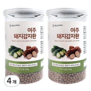 헬로우그린 여주 돼지감자 환 통, 300g, 4개