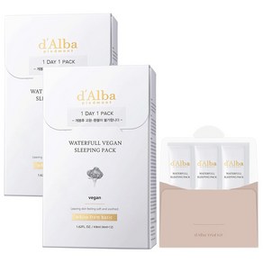 [비건뷰티] 달바 워터풀 슬리핑팩 4ml x 24p + 키트 4ml x 3p, 108ml, 1개