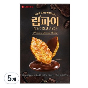 롯데웰푸드 립파이 초코, 88g, 5개