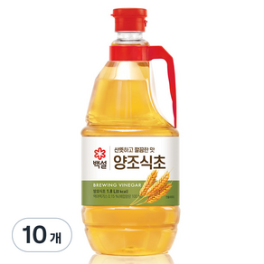 백설 양조식초, 1.8L, 10개