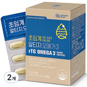 대상웰라이프 초임계 알티지 오메가3 30.9g, 30정, 2개