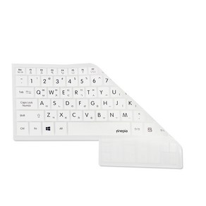 파인피아 삼성 2021 갤럭시북 NT750XDZ 시리즈용 문자 키스킨 A타입, WHITE, 1개