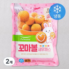 풀무원 꼬마 볼 새우까스 (냉동), 252g, 2개