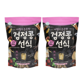 일일곡식 아침이 든든한 검정콩선식, 1.2kg, 2개