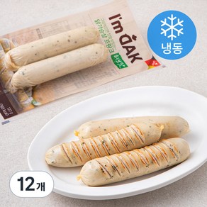 아임닭 닭가슴살 프랑크 허브맛 (냉동), 120g, 12개