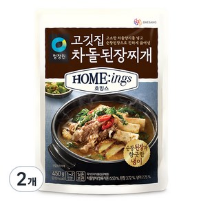 청정원 호밍스 고깃집 차돌된장찌개, 450g, 2개