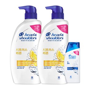 헤드앤숄더 시트러스 레몬 750ml 2개 + 딥클린 90ml 1개 샴푸세트