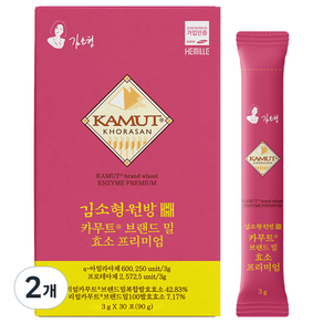 김소형원방 카무트 브랜드 밀 효소 프리미엄 30p, 90g, 2개