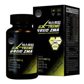 익스트림 L-글루타민 ZMA 1300mg, 1개, 120정