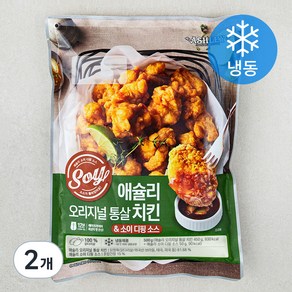 애슐리 오리지널 통살치킨 & 소이 소스 (냉동), 2개, 500g