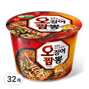 농심 오징어짬뽕 컵 115g, 32개