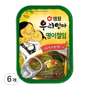 샘표 우리엄마 명이절임, 70g, 6개