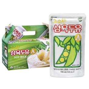 삼육두유 고소한 두유 A 파우치, 190ml, 25개