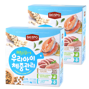데이스포 강아지 우리아이 기능성 사료, 다이어트(체중관리), 1.8kg, 2개