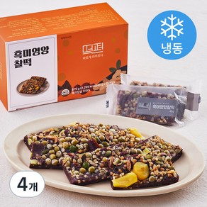 떡편 흑미영양찰떡 (냉동), 675g, 4개