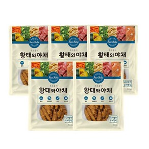 후코홀릭 강아지 간식, 혼합맛(황태/야채), 120g, 5개