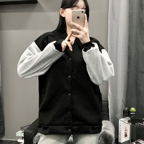 피어니스트 데일리 심플 블루종 라운드 점퍼