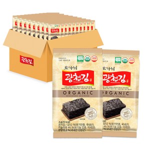 광천김 오가닉 도시락김, 4g, 90개