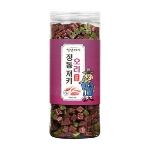 멍냥어사 강아지 정통 져키, 오리, 1kg, 1개