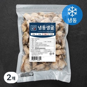 신선작 생굴 (냉동), 1kg, 2개