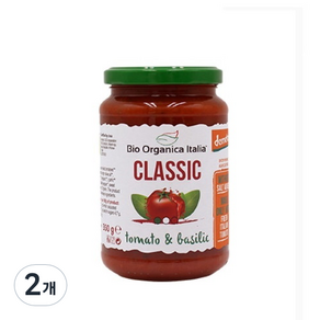 비오오가니카 유기농 바질 파스타 소스, 350g, 2개