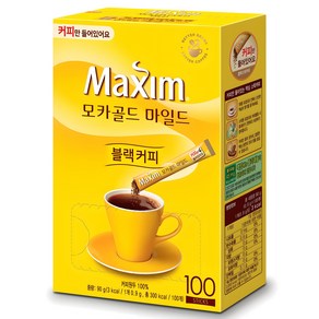 맥심 모카골드 마일드 블랙 커피믹스, 0.9g, 100개입, 1개