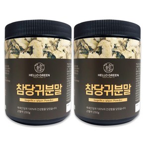 헬로우그린 참당귀 분말 통, 250g, 2개