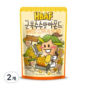 바프 군옥수수맛 아몬드, 190g, 2개