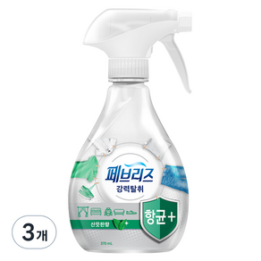 페브리즈 항균플러스 섬유탈취제 본품, 370ml, 3개, 산뜻한 향