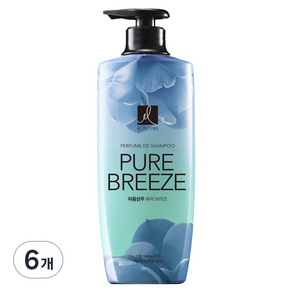 엘라스틴 퍼퓸 드 샴푸 퓨어 브리즈 로즈 앤 피오니향, 600ml, 6개