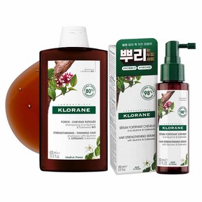 클로란 퀴닌 에델바이스 두피 샴푸 400ml + 세럼 100ml, 1세트