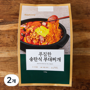 프레시지 푸짐한 송탄식 부대찌개 밀키트, 1.158kg, 2개