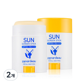 르나르도 썬 스크린 스틱 SPF50+ PA++++, 20g, 2개