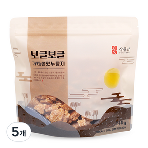 작월담 보글보글 끓여먹는 가마솥 맛 누룽지, 240g, 5개