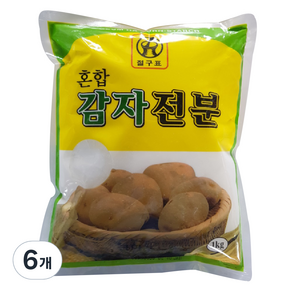 금하 혼합 감자전분, 1kg, 6개