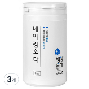 크리오 생활물가 베이킹소다, 1kg, 3개
