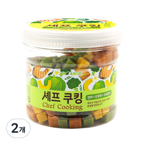 인네이쳐 셰프쿠킹 강아지 통간식 400g, 연어 + 단호박 + 브로콜리 혼합맛, 2개