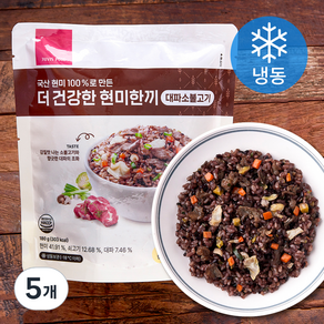 쥬비스다이어트 더 건강한 현미한끼 대파소불고기 (냉동), 180g, 5개