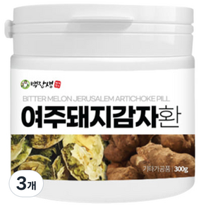 백장생 국내산 여주돼지감자환, 300g, 3개