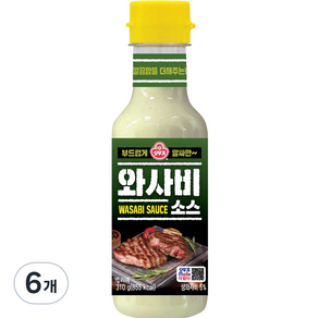 오뚜기 와사비 소스, 310g, 6개