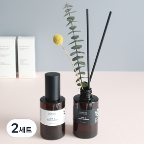 모리앤 피노브라운 센슈얼 향기디퓨저, 러브 앤 화이트 플라워, 120ml, 2개