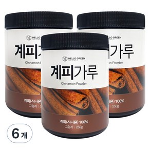 헬로우그린 계피 가루, 6개, 250g