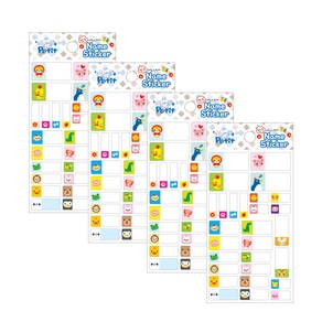 쁘띠팬시 네임 스티커 da5357-d, 4개입