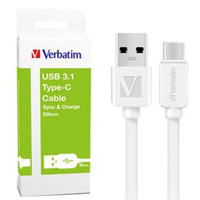 버바팀 USB 3.1 C타입 고속 충전 케이블 2m